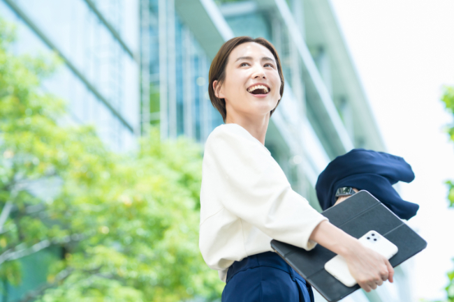 口腔内の良性腫瘍の治療をして日常生活を送っている女性